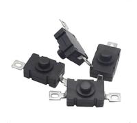 【20-5 PZ】Interruttore for torcia elettrica 18X12MM 1,5A 250VAC Interruttore a pulsante autobloccante tipo patch 2P-ON-OFF Piccoli interruttori KAN-28(10PCS)
