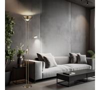 Lampada da Lettura a Luce Indiretta Piantana Flexo Leggere Dimmerabile Ottone [EEK: Non valutato]