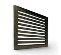 20,5 x 23,5 x 1 cm - Griglia in Ghisa per Camino e Stufe | Migliora il Tiraggio | Resistente ad Alte Temperature | Facile Rimozione della Cenere by LUNA WAY CAST IRON