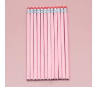 20/50/100 matite colorate in legno personalizzate, per la scuola, con gomma, regalo per matrimoni, baby shower, feste (rosa chiaro, 100 pezzi)
