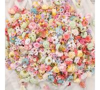 20/50/100 pezzi di fiori di margherita artificiali misti, materiale in poliestere per decorazioni da matrimonio, adatto per tutte le stagioni, primavera, decorazione di hotel, Ringraziamento, vari tip