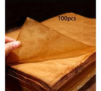 20/50/100 pezzi Fogli di carta calligrafica con ali di cicala vintage - Fogli sciolti semi-trasparenti fatti a mano, realizzati con tinture vegetali vintage, resistenti allo strappo e assorbenti per l