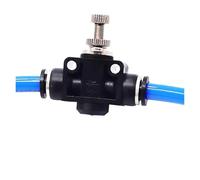 20/50/100 pezzi SA Valvola di giunzione pneumatica 4 mm 6 mm 8 mm 12 mm Valvola a farfalla a innesto Valvola di controllo della velocità del cilindro di regolazione unidirezionale(SA-8)