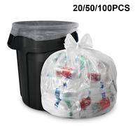 20/50/100 pezzi sacchetto della spazzatura di plastica bianco grande, plastica trasparente addensata per biancheria da letto, sacchetti di stoccaggio usa e getta per uso domestico
