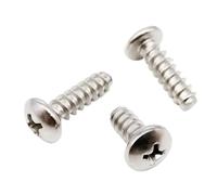20/50/100 pz M1.2 M1.4 M1.6 M2 M2.2 M2.6 M3 M3.5 M4 M5 304 In Acciaio Inox Croce Incavo Pan Testa Tonda Piatta Estremità Vite Autofilettante(18mm,M4 50pcs)