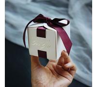 20/50/100pcs Mini Matrimonio Regalo Scatola Souvenir Nastro Sposa Festa Favore