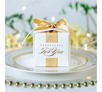 20/50/100pcs Mini Matrimonio Regalo Scatola Souvenir Nastro Sposa Festa Favore