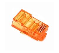20/50/100PCS RJ45 Cavi Ethernet Modulo Spina Connettore di Rete RJ-45 Teste di Cristallo Cat5 Colore Cat5e Cavo Placcato Oro (Size : 50 PCS, Color : 21)