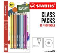 20 / 50 PACCHETTO CLASS - MATITA Grafite Esagonale HB 160 Blister Matite