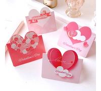 20/50 pezzi Biglietti d'auguri a forma di cuore, Tokens di abbraccio, Regali per sentire la mancanza, Biglietti di cuori carini, Regali di San Valentino, Espressione d'amore, Compleanni speciali, Fest