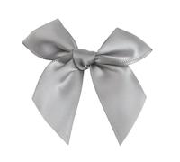 20/50 pezzi di fiocchi di nastro colorati in poliestere e raso, fiori, copricapo, abbigliamento, festa di nozze, fai da te, decorazione artigianale-11 grigio-100 pezzi