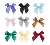 20/50 pezzi di fiocchi di nastro colorati in raso di poliestere, fiori, copricapo, abbigliamento, festa di nozze, fai da te, decorazione artigianale, misti, 100 pezzi