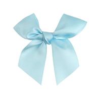20/50 pezzi di fiocchi di nastro colorati in raso di poliestere, fiori, copricapo, abbigliamento, festa di nozze, fai da te, decorazione artigianale - 4 azzurro - 100 pezzi