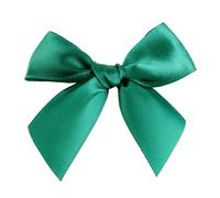 20/50 pezzi di fiocchi di nastro colorati in raso di poliestere, fiori, copricapo, abbigliamento, festa di nozze, fai da te, decorazione artigianale - 6 verde scuro - 50 pezzi