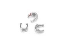 20/50 pezzi Fermagli a melone in acciaio inossidabile placcati in oro Connettore per gioielli lucidi per accessori fai da te per la creazione di ciondoli per collane all'ingrosso - Acciaio 50 pezzi