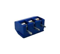 20/50 pezzi KF301-2P giunzione 3P, tipo a vite spaziatura PCB 5.0 terminali connettore, terminale Kf301 rosso, blu, verde, nero(3P BLUE,Copper feet-50pcs)