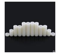 20-50 pezzi M3 M4 M5 M6 M8 bianco nero ABS distanziatore rotondo cavo rondella distanziale scheda distanziatore(White ABS spacer,M3X12 50PCS)