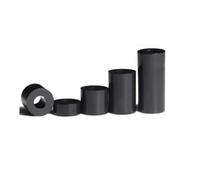 20-50 pezzi M3 M4 M5 M6 M8 bianco nero ABS distanziatore rotondo cavo rondella distanziale scheda distanziatore(Black ABS spacer,M3X7 50PCS)