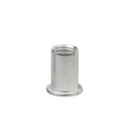 20/50 pezzi M3 M4 M5 M6 M8 M10 M12 in lega di alluminio Rivnut testa piatta dado filettato a strisce verticali inserto rivetto dadi tappo rivetto dadi(50pcs,M4)