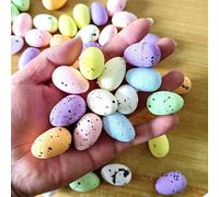 20/50 pezzi Uova di Pasqua in schiuma, decorazioni pasquali, uova di uccelli dipinte realisticamente, uova, artigianato fai-da-te, decorazione per la casa, festa di Pasqua, colori misti casuali Tagli