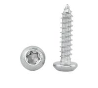 20-50 pezzi Vite autofilettante a testa cilindrica Torx a sei lobi in acciaio inossidabile M2 2.3 M2.6 M3 Vite antifurto for targa(M2x25mm 50pcs)