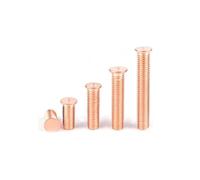 20/500 pezzi M3M4M5M6M8M10 in acciaio al carbonio placcato in rame for saldatura a punti, viti for saldatura a punti, bulloni for chiodi for scarica di condensatori(M5x12(200pcs))