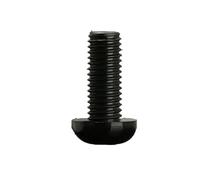 20/50pcs M2 .5 M3 M4 M5 M6 Filettatura metrica Nero Nylon Plastica Testa cilindrica Croce Vite Tonda Lunghezza 5mm-10mm(Black/10mm,M4(50PCS))