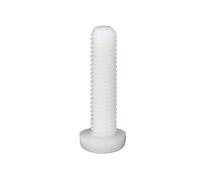 20/50pcs M2 .5 M3 M4 M5 M6 Filettatura metrica Nylon bianco Plastica Testa cilindrica Croce Vite tonda Lunghezza bullone 5mm-10mm(White/5mm,M2(50PCS))