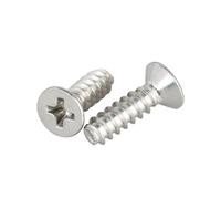 20-50pcs M2/M2.2/M2.6/M3/M4 acciaio inossidabile 304 viti autoattacchianti con coda piatta, testa incastonata e fessura a croce, M4x16mm
