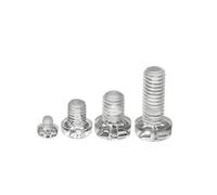 20/50pcs PC Trasparente Scanalatura Croce Testa Tonda Bullone E Dado Di Plastica Acrilico Isolato Vite M2M2.5M3M4M5M6(M3X3 50pcs)