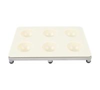 20,5x14,5 cm/8,1x5,7 pollici Macchina per ravioli con poggiapiedi, Lega di alluminio a 6 fori Kit per preparare la pasta per ravioli ad alta efficienza per ristorante