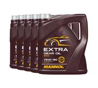 20 (5x4) Litri MANNOL SAE 75W-90 Olio Per Trasmissione Extra API GL 4/GL 5 LS