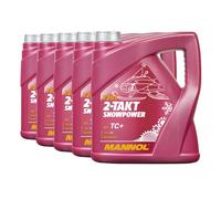 20 (5x4) Litro MANNOL 2-Takt Snowpower Olio Misto Per Schneemobile Api TC Jaso