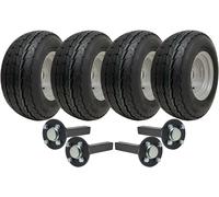 20.5x8.00-10 Doppio Asse Rimorchio Kit Strada Legale Ruote + Hub &; Stub Assi