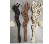 20/60 pezzi Bastoncini diffusori di canna ondulati lunghi, accessori di ricambio per bastoncini profumati per deodoranti per ambienti, fragranza per la casa Beige 20 pezzi,Nero 20pz,Caffè Marrone 20PZ