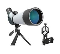 20-60x80 Cannocchiale Zoom Monoculare Impermeabile FMC Rivestimento Delle Lenti Telescopio For Tiro Al Bersaglio All'aperto Con L'arco Birdwatching Chiaro Immagine(With camera sleeve)
