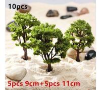 20/70pcs Modellino Plastica Artificiale Miniatura Kid Toy Albero Paesaggio