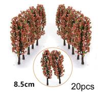 20/70pcs Modellino Plastica Artificiale Miniatura Kid Toy Albero Paesaggio