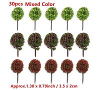 20/70pcs Modellino Plastica Artificiale Miniatura Kid Toy Albero Paesaggio