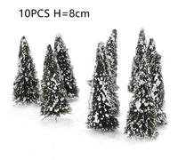 20/70pcs Modellino Plastica Artificiale Miniatura Kid Toy Albero Paesaggio