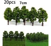 20/70pcs Modellino Plastica Artificiale Miniatura Kid Toy Albero Paesaggio