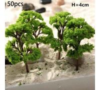 20/70pcs Modellino Plastica Artificiale Miniatura Kid Toy Albero Paesaggio