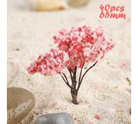 20/70pcs Modellino Plastica Artificiale Miniatura Kid Toy Albero Paesaggio