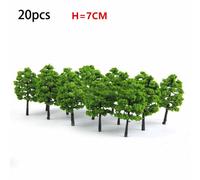 20/70pcs Modellino Plastica Artificiale Miniatura Kid Toy Albero Paesaggio