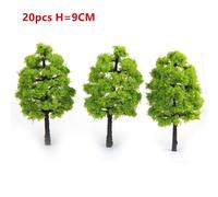 20/70pcs Modellino Plastica Artificiale Miniatura Kid Toy Albero Paesaggio