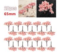 20/70pcs Modellino Plastica Artificiale Miniatura Kid Toy Albero Paesaggio