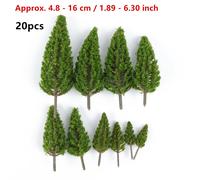 20/70pcs Modellino Plastica Artificiale Miniatura Kid Toy Albero Paesaggio