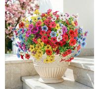 20/8/4/1 Pezzi Fiori Artificiali per Esterni, Decorazioni per Matrimoni, Fiori Artificiali Resistenti ai Raggi UV per Esterni, Piante di Fiori Finti Realistici per Vasi da Esterno, Portico Anteriore, 