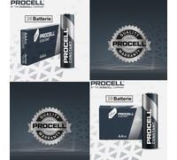 20 AA stilo + 20 AAA ministilo procell constant pile alcaline = 40 batterie