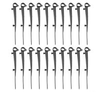 20 accessori per grondaie, in plastica, per grondaie, lunghezza 150 mm, per grondaie con protezione forata o a rete